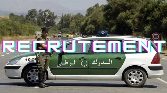 Emploi Algérie Gendarmerie nationale