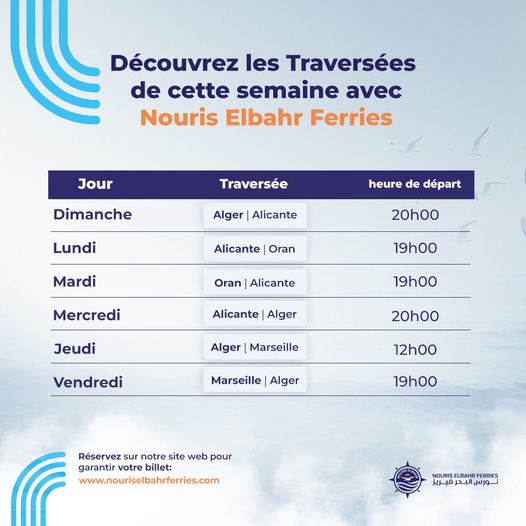 nouris ferries programme marseille