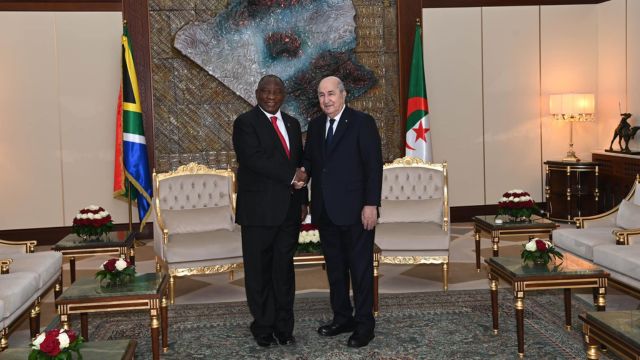 tebboune ramaphosa algérie