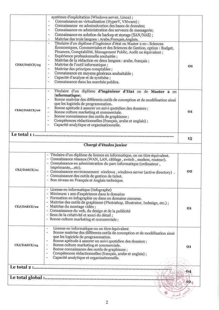 concours recrutement arpce